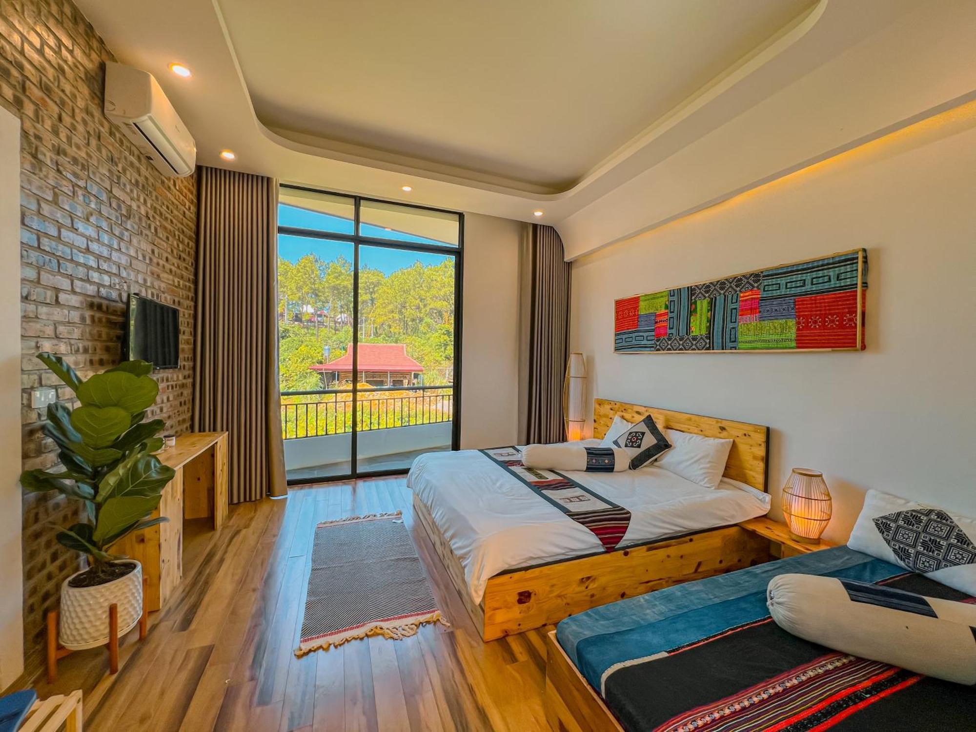 Noong Oi Homestay Moc Chau Exteriör bild