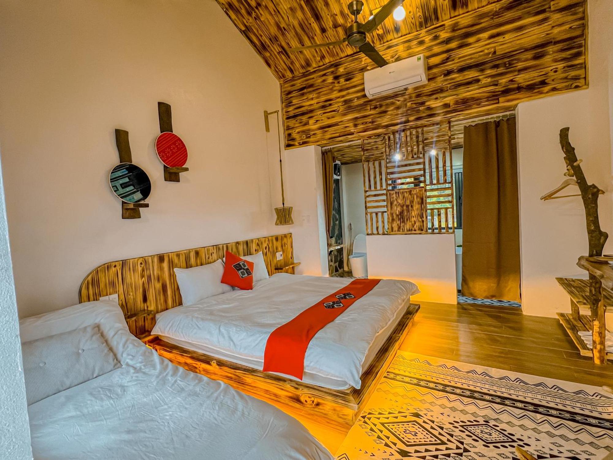 Noong Oi Homestay Moc Chau Exteriör bild