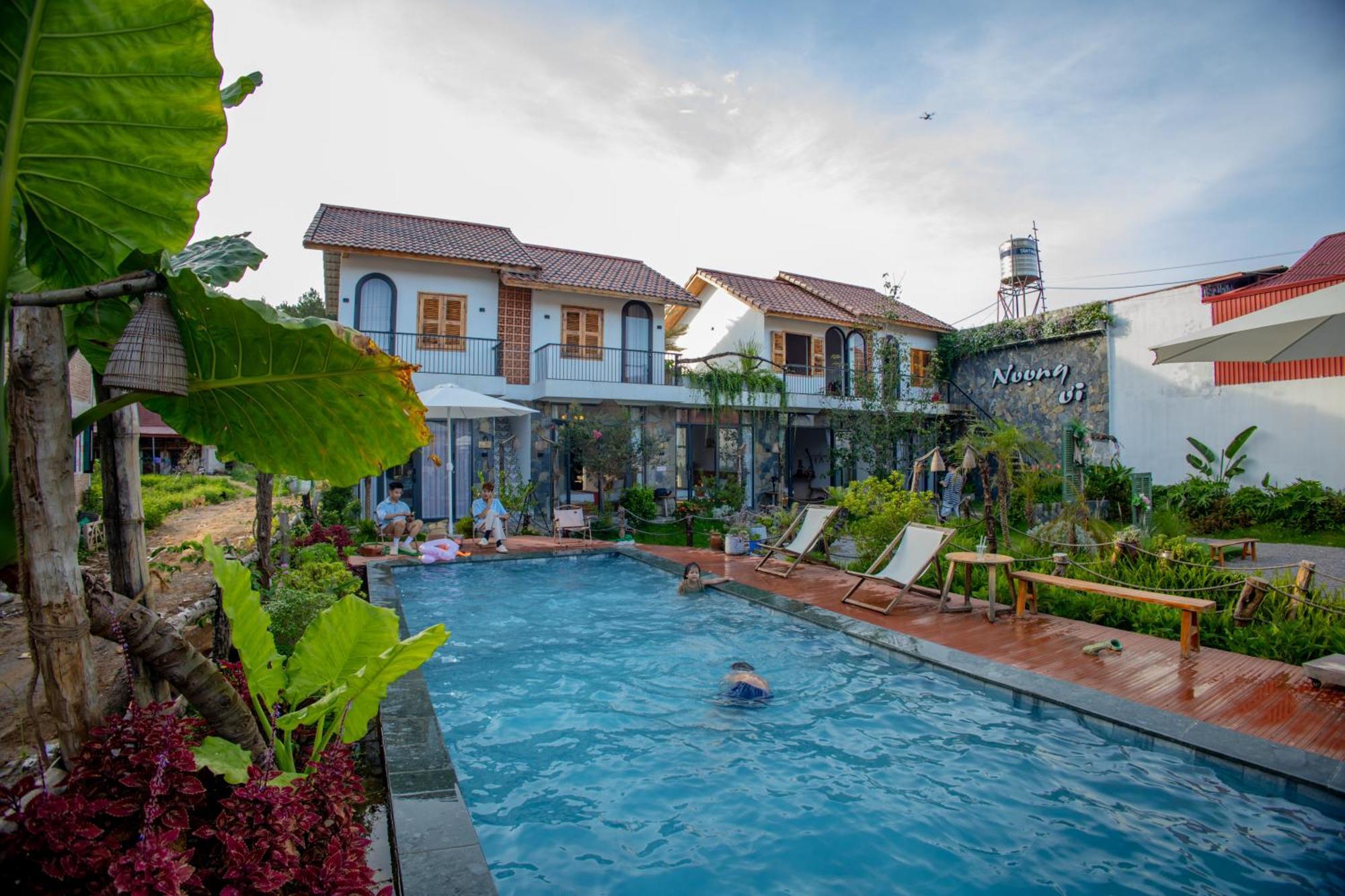 Noong Oi Homestay Moc Chau Exteriör bild