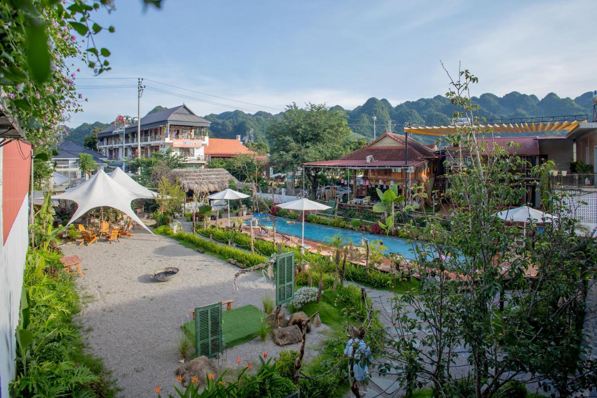 Noong Oi Homestay Moc Chau Exteriör bild