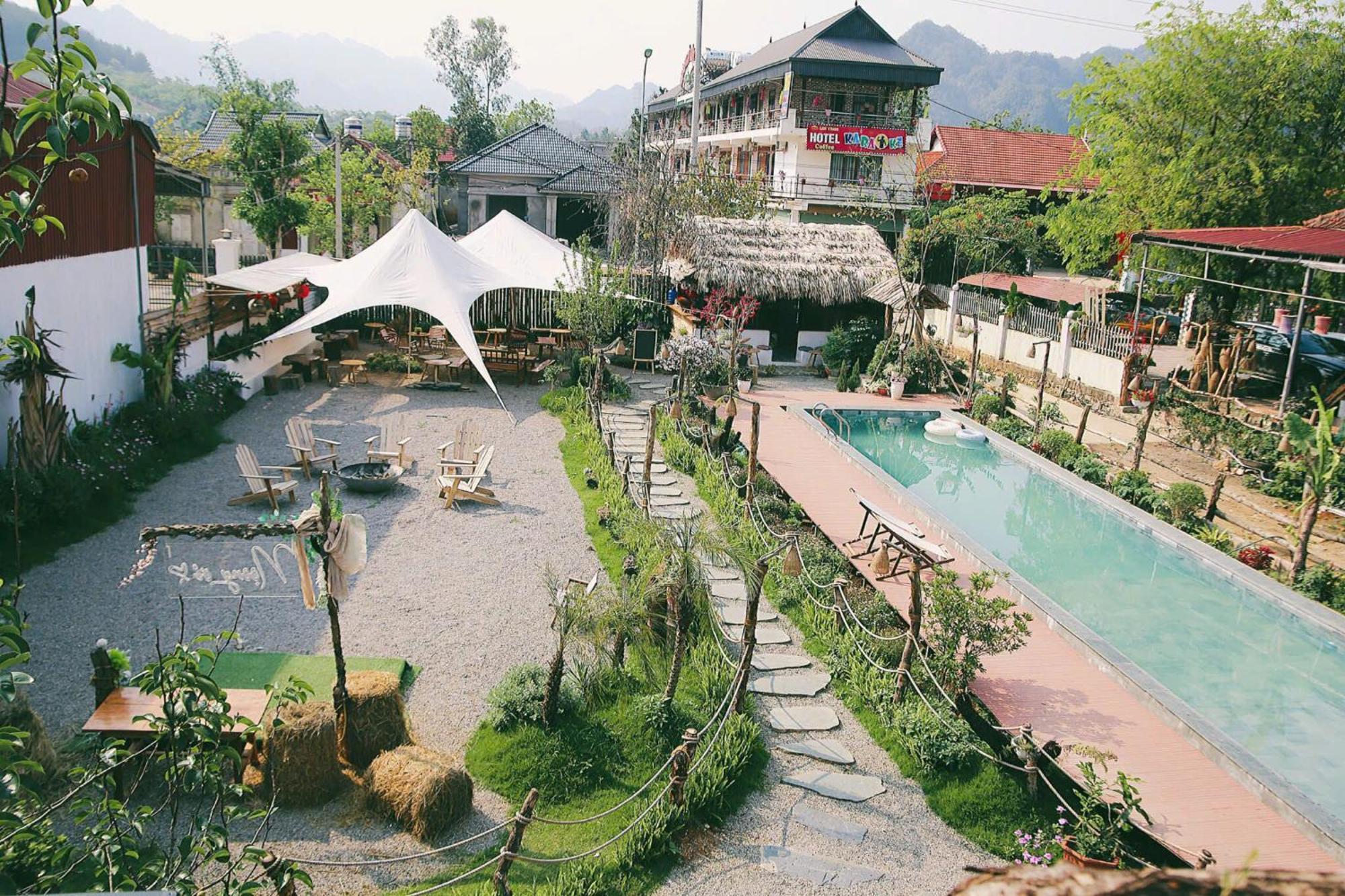 Noong Oi Homestay Moc Chau Exteriör bild